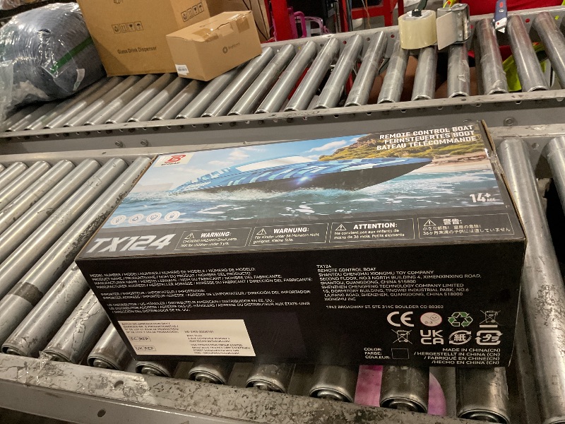 Photo 1 of BEZGAR RC Boat, 16 inch Big Brushless Remote Control Boat for Adults and Kids, 35+ KPH Fast Speed RC Boats with 2000mAh Large Rechargeable Battery - TX124