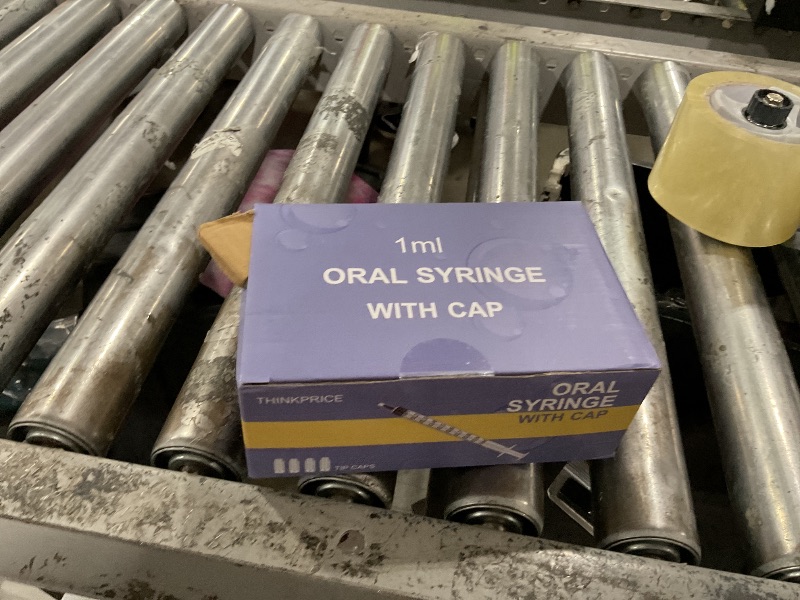Photo 1 of 50 Pcs 1ml Syringes with Caps Oral Dispenser Individually Sterile Warpped for Medicine Dropper, Colostrum Collect Feeding Pets, Liquid