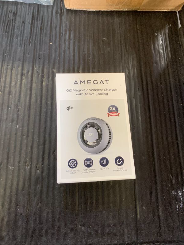 Photo 1 of AMEGAT Wireless Charging Pad, Qi2 Certified Charger 15W Ultra-Fast Charging with Cooling System, Phone Cooler for Gaming Compatible with MagSafe, Magnetic Charger for iPhone 16/15/14/13/12 Series