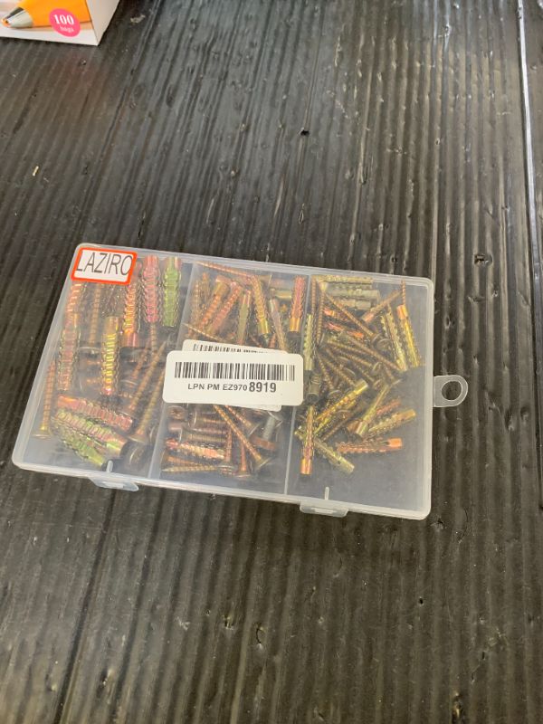 Photo 1 of 130pcs Tree Shaped Steel Wall Anchor with Screws for Hollow Wall, Concrete Wall, Plaster Wall and Wooden Wall?3 Sizes (5x30mm? 6x32mm? 8x38mm)