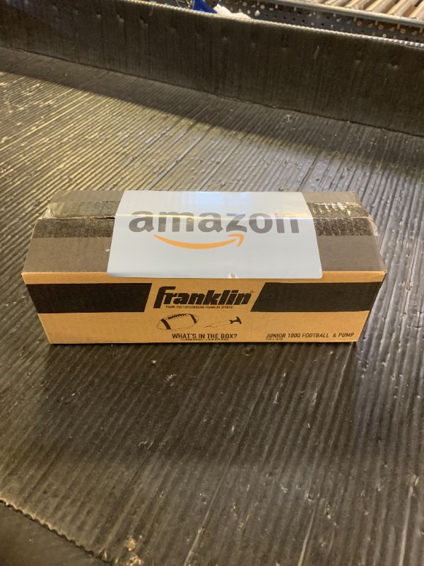 Photo 1 of Franklin Sports Grip-Rite Junior Football — Fun Youth-Size Synthetic Leather Football for Kids’ Games