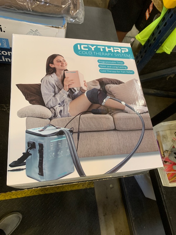 Photo 1 of ICYTHRP Cold Therapy Machine with Programmable Timer, Portable Ice Machine for Knee After Surgery, Knee Replacement Recovery System for Pain Relief w/Compression Pad for Shoulder, Hip and Ankle
