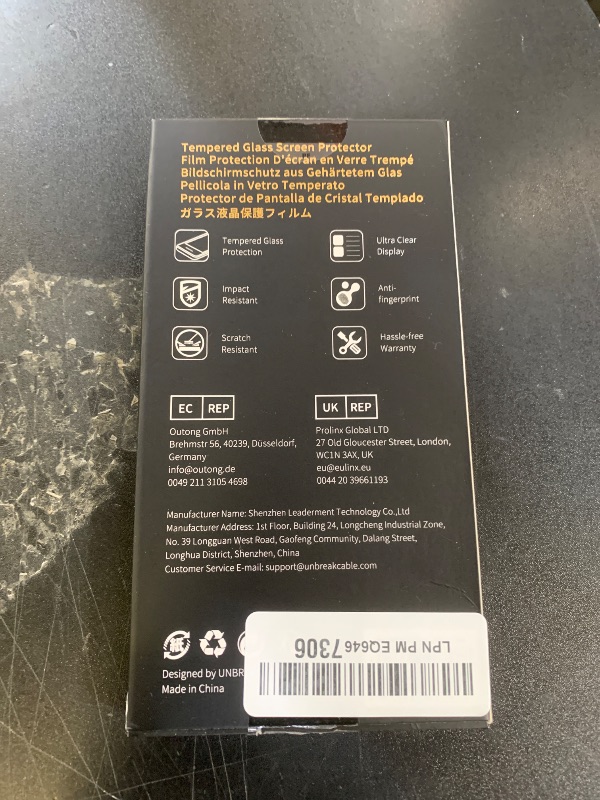 Photo 1 of UNBREAKcable Privacy Screen Protector for iPhone 15 Pro, Anti-Spy Shatterproof Tempered Glass [True 28°Anti Spy] [9H Hardness] [Easy Installation Frame] Black Protector for Apple iPhone 6.1" - 2 Pack