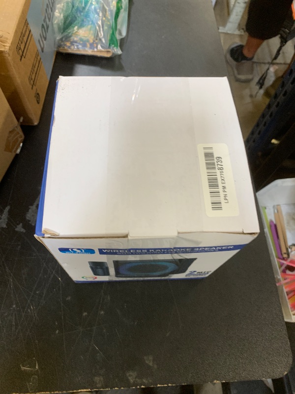 Photo 1 of Karaoke Machine for Kids Adults - Portable Bluetooth Speaker with 2 Wireless Microphones, Singing Machine for Party, Birthday Gifts for Girls Boys Ages 4, 5, 6, 7, 8,9,10,11, 12+ Years Old