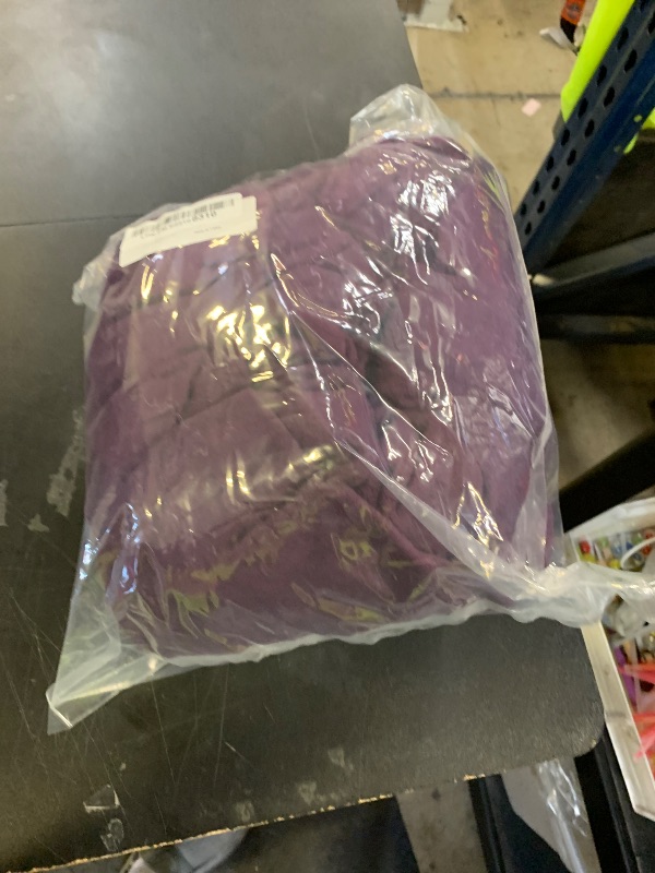 Photo 1 of MIFXIN Armless Sofa Bed Cover Stretch Futon Slipcover Plush Thicker Solid Color 3 Seat Full Folding Sofa Couch Futon Furniture Protector Without Armrests (Purple)