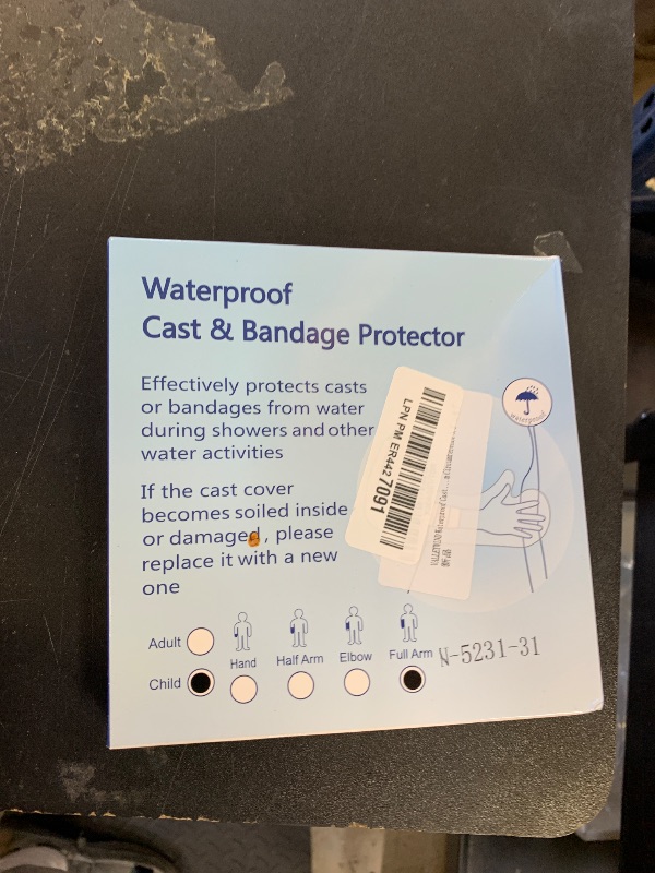 Photo 1 of VALLEYWIND Waterproof Cast Covers for Shower Arm Kids Cast Protector for Bath Reusable Watertight Cast Bag for Broke Elbow Hand Wrists, Fit Arm Circumference 5.5" to 8.7"