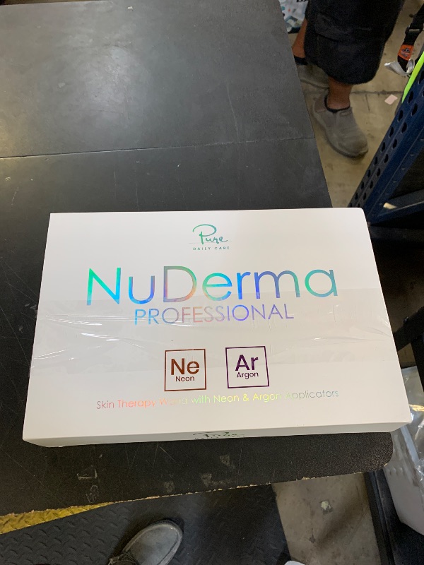 Photo 1 of NuDerma Professional Skin Therapy Wand - Portable Skin Therapy Machine with 6 Neon & Argon Wands – Boost Your Skin – Clear Firm & Tighten
