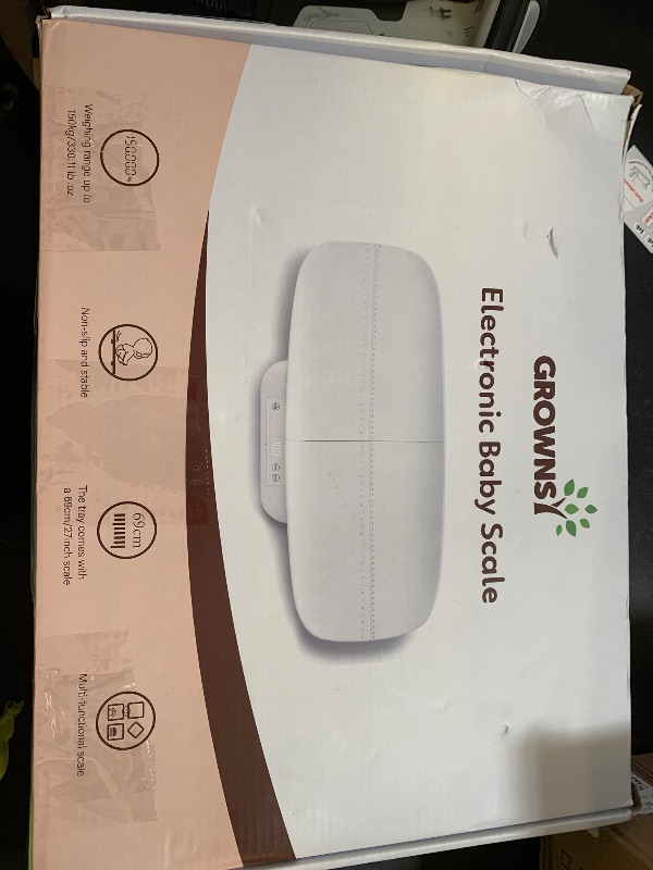 Photo 1 of Baby Scale, Multifunctional Baby Weight Scale, Pet Scale for Puppy, Cat, Adult Scale Up to 330lbs, Accurate Digital Scale with Hold Function, 27-inch Height Measurement, 5 Units, LED Screen