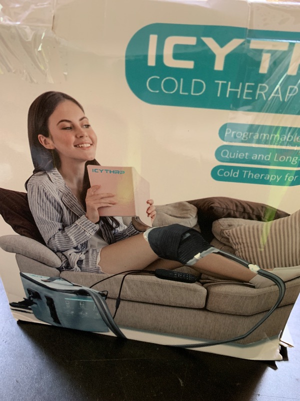 Photo 1 of ICYTHRP Cold Therapy Machine with Programmable Timer, Portable Ice Machine for Knee After Surgery, Knee Replacement Recovery System for Pain Relief w/Compression Pad for Shoulder, Hip and Ankle
