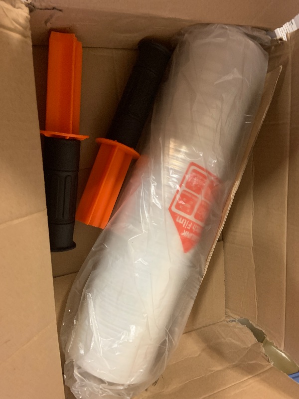 Photo 1 of 1pcs only-----JARLINK Stretch Film, 80 Gauge,15 Inch x 1000 Feet Shrink Wrap for Pallet Wrap, Industrial Strength Stretch Wrap up to 800% Stretch with Handles, Moving Wrapping Plastic Roll 