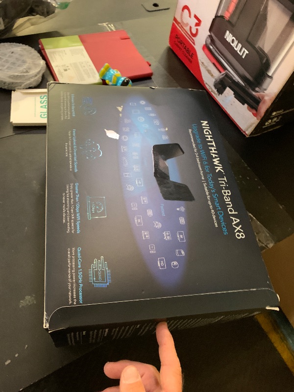 Photo 1 of NETGEAR Nighthawk 8-Stream WiFi 6 Router (RAX70) - Security Features, AX6600 Tri-Band Wireless Speed (up to 6.6 Gbps) - Coverage up to 2,500 sq. ft., 40 Devices