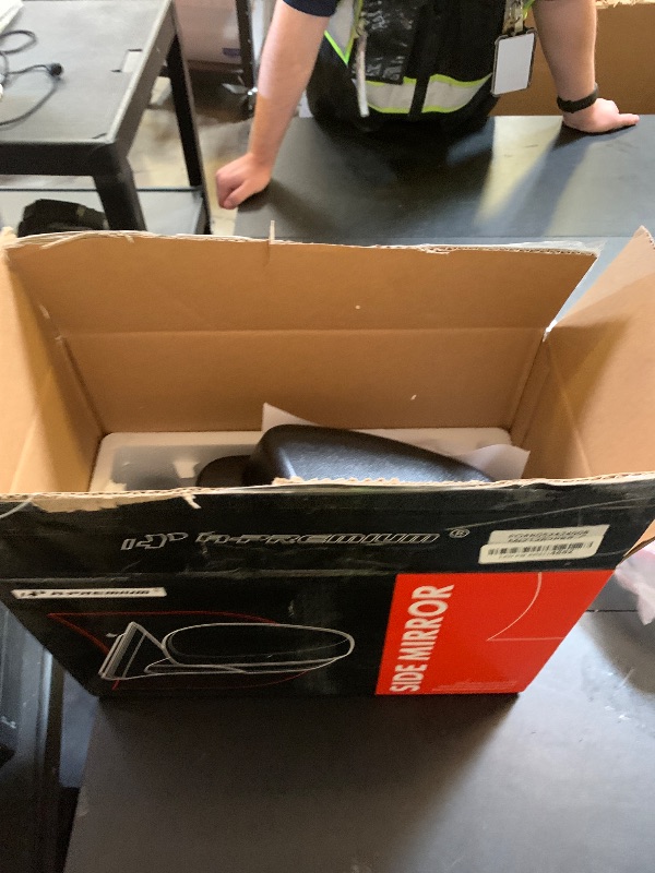 Photo 1 of A-Premium Passenger Side Power Door Mirror - Compatible with Jeep Patriot 2007-2017 - Non-Heated Manual Folding Black Outside Rear View Mirror - Replace# 5155458AG