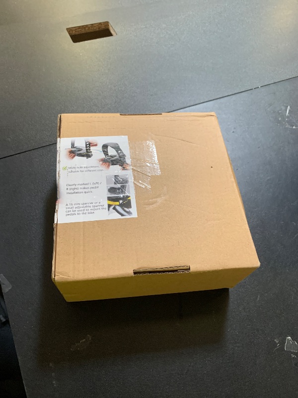 Photo 1 of Exercise Bike Pedals 9/16" with Straps for Peloton Bike, Spin Cycling Bike, Indoor Exercycle Bike, Stationary Recumbent Bicycle Replacement Parts