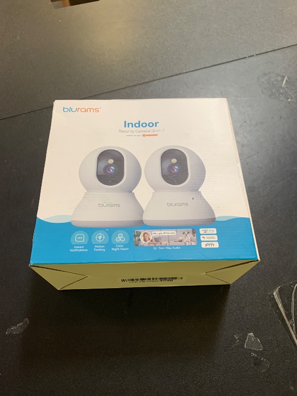 Photo 1 of blurams Cameras for Home Security, 2K Pet Camera with Phone App, 360° PTZ Indoor Cameras, 2-Way Talk, Motion Tracking, Color/IR Night Vision, Cloud&SD, Works with Alexa (2Pack, 5GHz/2.4GHz Dual-Band)