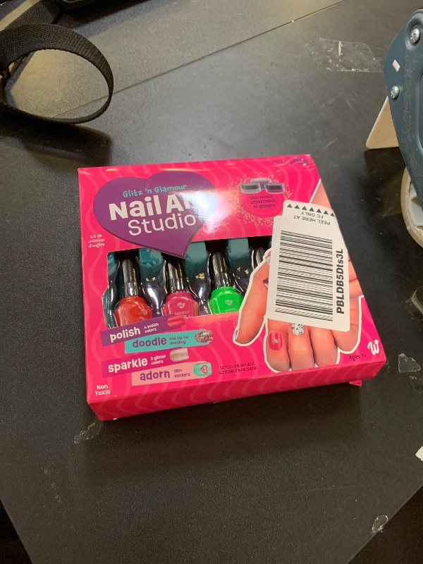 Photo 1 of Nail Art Studio for Girls - Birthday Gift - Nail Polish Kit for Kids Ages 7-12 Years Old - Girl Gifts Ideas - Gift Set - Girly Stuff - Polish, Pens, Glitter, Stickers, Gems, Filer - 8 9 10 11 12 Year