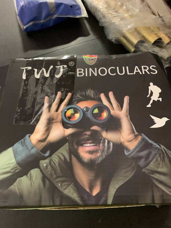 Photo 1 of 12x40 HD Binoculars for Adults and Kids High Powered, Clear Large View & Low Light Night Vision, Waterproof Binoculars for Hunting, Birds Watching, Cruise Ship, Theaters, Travel and Stargazing