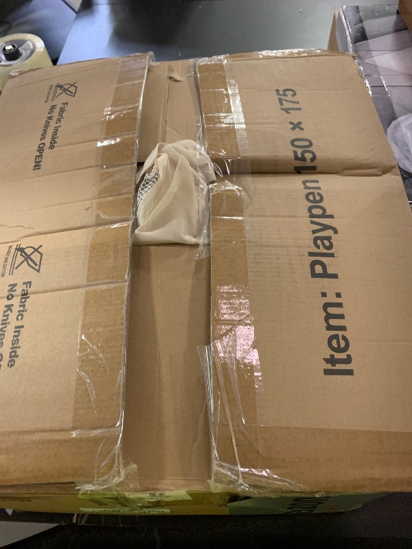 Photo 1 of Mloong Large Baby Playpen for Toddler - 69×59in Babies Play Pen Playard Active Center Beige