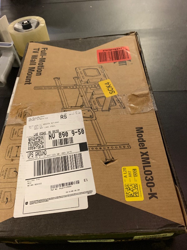 Photo 1 of USX MOUNT Full Motion TV Wall Mount for 42-80 Inch TVs up to 120lbs, TV Bracket with Articulating Swivel Tilt Extension Leveling, Television Mount for Max VESA 600x400mm Fits 12/16" Wood Stud