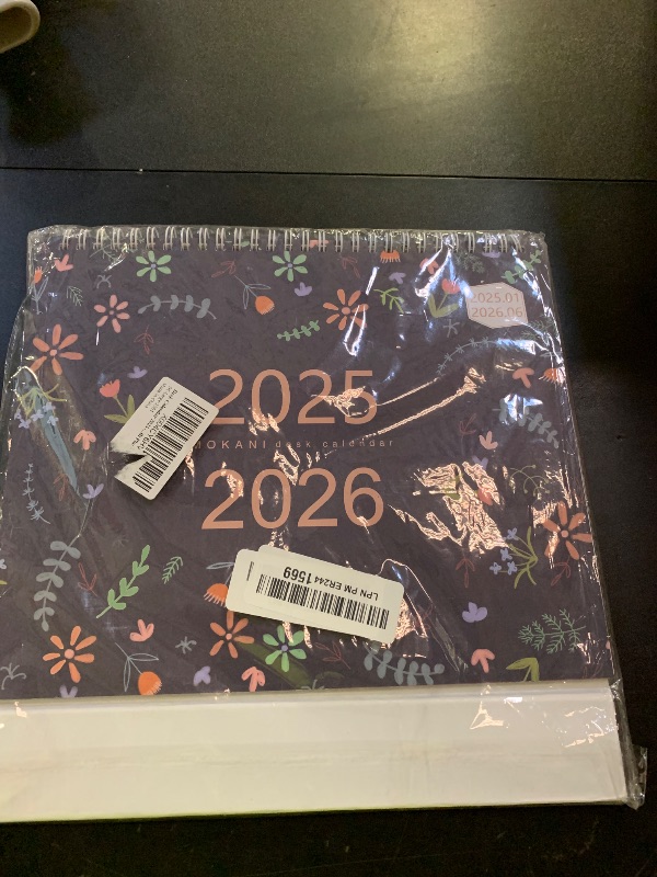Photo 1 of Desk Calendar 2026, Monthly Desktop Calendar(Jul. 2025 - Dec. 2026, 10" x 8.25"), Standing Flip Calendar with Thick Paper, Academic Year Standing Desk Calendar with Planner Stickers