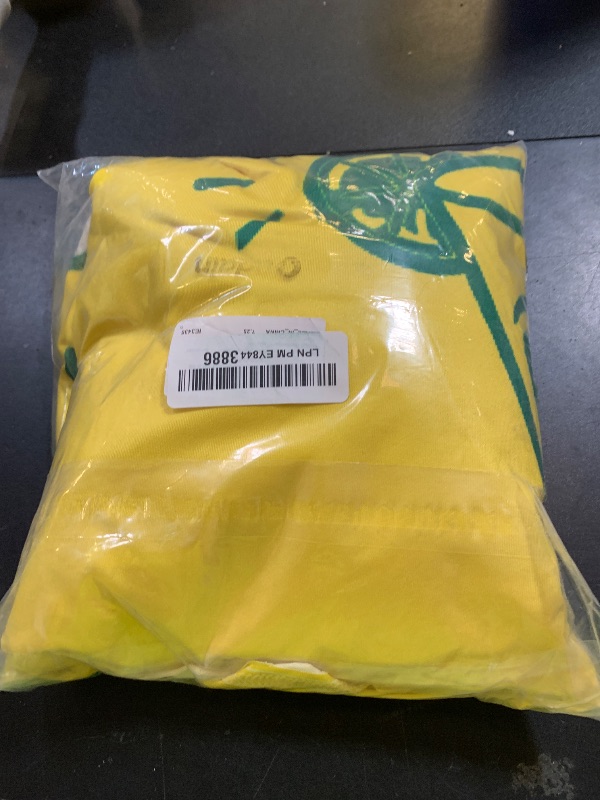 Photo 1 of Oudain 6ft Lemonade Stand Tablecloth Stretch Spandex Table Cover Lemonade Stand Supplies for Standard Folding Tables Summer Party Table Cloths Universal Rectangular Fitted Protector(Yellow)