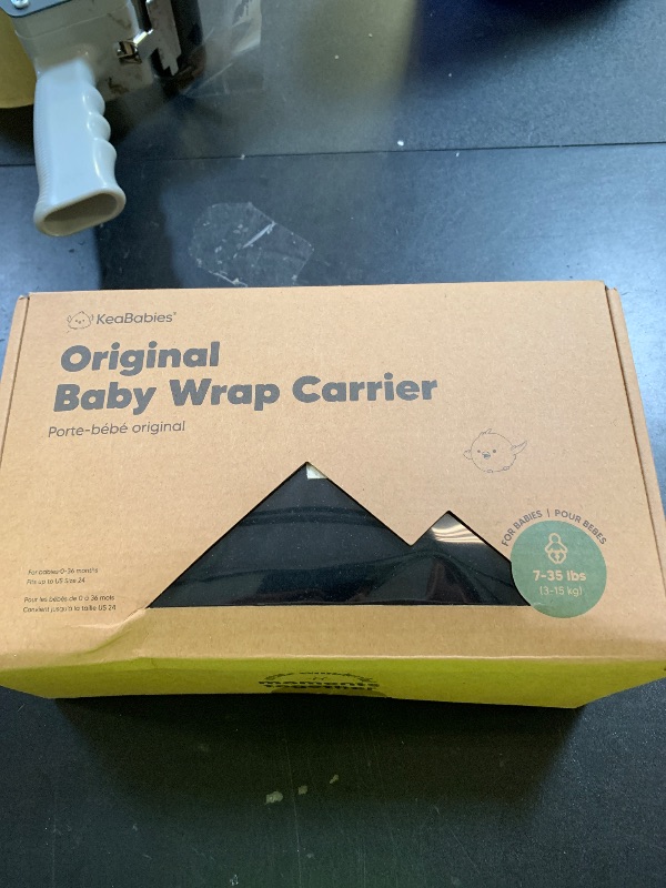 Photo 1 of KeaBabies Baby Wrap Carrier - All in 1 Original Baby Carrier Newborn to Toddler Sling, Easy to Wear, Hands Free Bonding, Lightweight, Breathable Infant Wraps (Trendy Black)