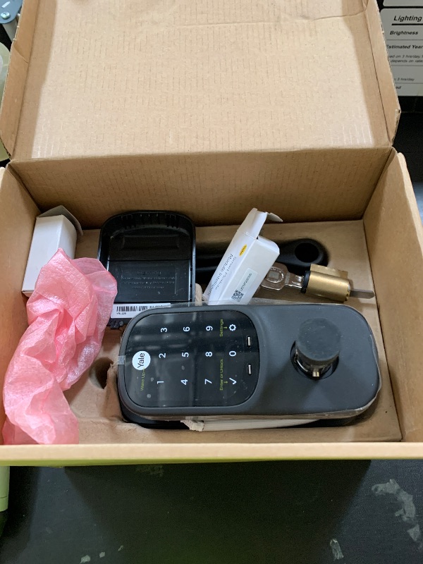 Photo 1 of Yale Assure Lever Entry Door Handle with Keypad, Black Suede Smart Door Lock with Handle, Back-Up Key, and Z-Wave, ?YRL226-ZW2-BSP