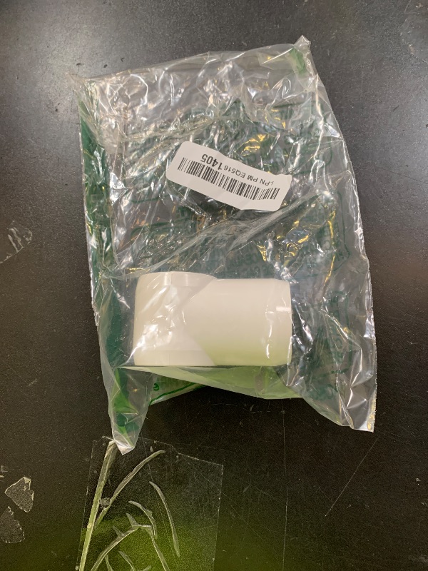 Photo 1 of EZ White Snap Clamp 1-1/2 Inch X 4 Inches Wide for 1-1/2 Inch PVC Pipe 10 Per Bag