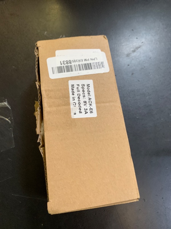 Photo 1 of Glorich DR-E6 DC Coupler LP-E6 LP-E6N Dummy Battery ACK-E6 AC Power Supply Adapter Kit for Cameras Canon EOS R7 R6 R5 R 90D 80D 7D Mark II 7D 70D 6D 60D 5D Mark IV 5DS, with Fully-Decoded Smart Chip