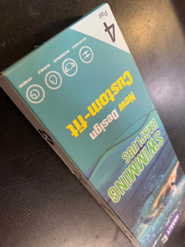 Photo 1 of Waterproof Swimming Ear Plugs for Adults - 4 Pairs of Reusable Soft Silicone Swim Earplugs,Perfect for Surfing, Diving,Pool,Showering and Other Water Sports - Keep Water Out and Ear Protection