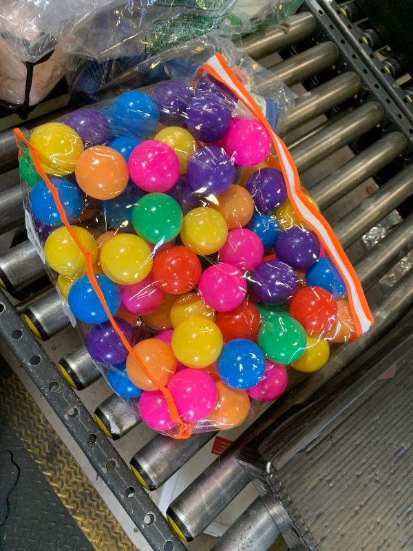 Photo 1 of Vanland Ball Pit Balls for Baby and Toddler Phthalate Free BPA Free Crush Proof Plastic - Multicolored Pit Balls in Reusable Play Toys for Kids with Storage Bag