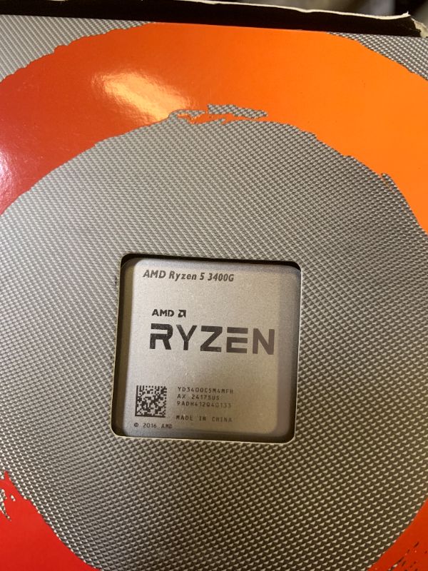 Photo 1 of AMD Ryzen 5 3400G 4-core, 8-Thread Unlocked Desktop Processor with Radeon RX Graphics