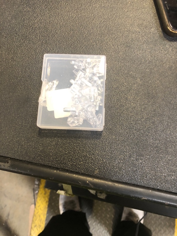 Photo 1 of 5 Millimeters Shelf Support Peg?Support Cabinet Shelf Pins?Clear Plastic Replacement Peg Cabinet Shelf Supports Pins for Kitchen Furniture Book Shelves Shelf Holder Locking Pins (20 Pieces)