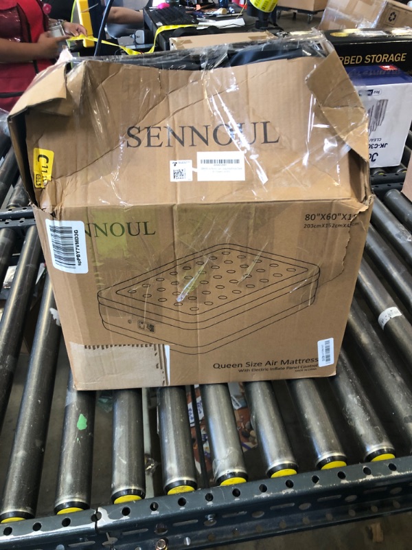 Photo 1 of SENNOUL Air Mattress Queen with Built in Pump - 2 Mins Quick Self Inflatable,16"/650lbs Max Blow Up Bed, All Night Stability No Lost Air?No Peculiar Smell for Camping,Home,Guests & Portable Travel