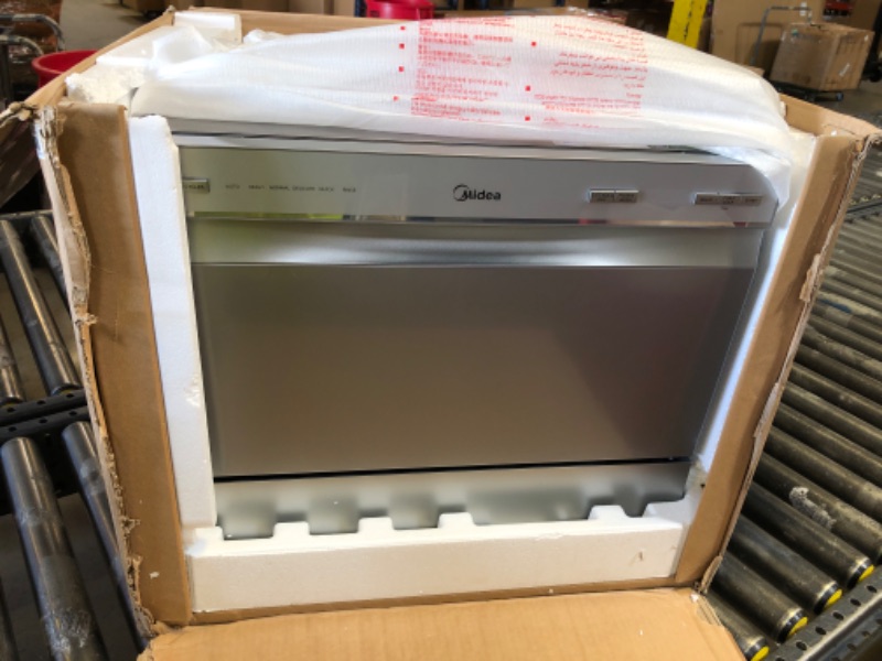 Photo 1 of Midea MDC22P2ASS Countertop, Portable Place Settings & 6+2 Washing Cycles. Energy Star Dishwasher, Dish Washer for Dorm, RV& Apartment, Sliver, Silver