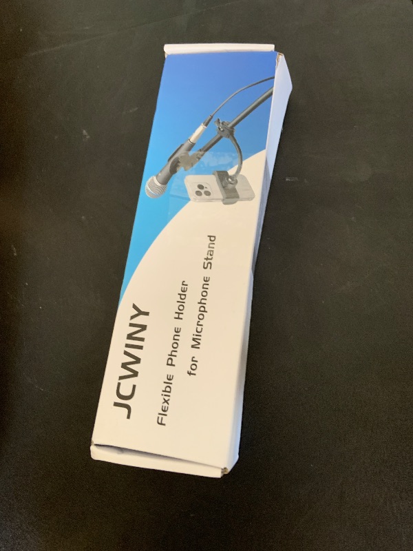 Photo 1 of JCWINY Mic Stand Phone Holder, Flexible Phone Holder for Microphone Stand, Adjustable iPhone Mic Stand Holders, Music Stands Phone Holders for iPhone 14 13 12 MAX Pro Samsung Galaxy All Smartphones