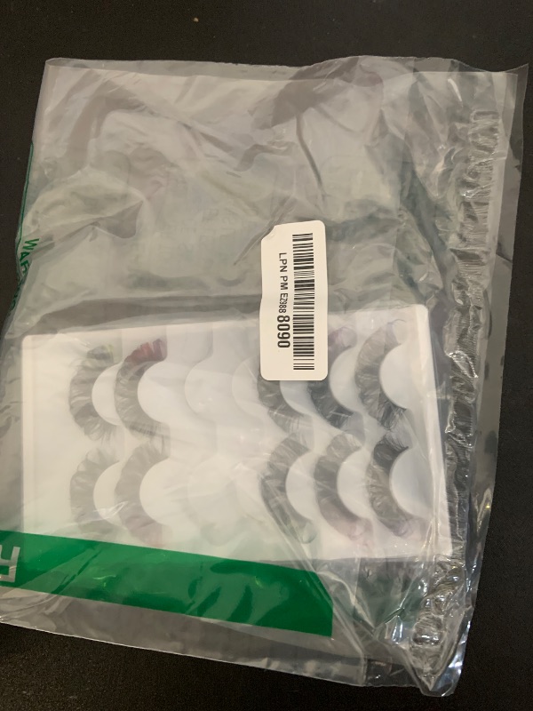 Photo 1 of 5 Pairs Colored False Eyelashes, 3D Mink Faux Lashes with Color Tips, Dramatic Fluffy Volume Strip Lashes for Cat Eye Look, Colorful Lash Extensions for Makeup Artists, Cosplay, Parties