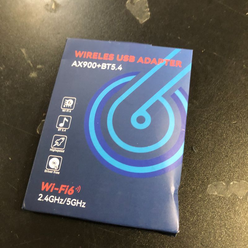Photo 1 of WiFi Adapter,USB WiFi Adapter for Desktop PC & Bluetooth 5.4(EDR+BLE) 2-in-1,900Mbps Dual Band (2.4GHz+5GHz), 802.11ax Wireless,with Soft Blue Light,Plug-and-Play for PC/Laptop/Printers (Win 10/11)