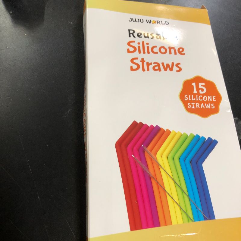 Photo 1 of 15 FITS ALL TUMBLERS STRAWS - Reusable Silicone Straws for 30 and 20 oz Yeti - Flexible Easy to Clean + 2 Cleaning Brushes - BPA Free, No Rubber Taste Drinking - Best Value for Money Pack