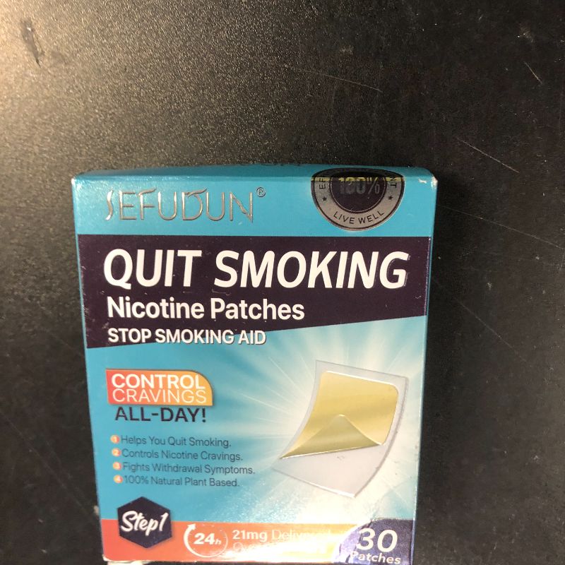 Photo 1 of 21mg Quit Smoking Patches,Step 1 Stop Smoking Aids Patches,30 Count Transdermal System Patch,Quit Smoking Stickers That Work with 2 Weeks,Easy and Effective Help to Quit That Work