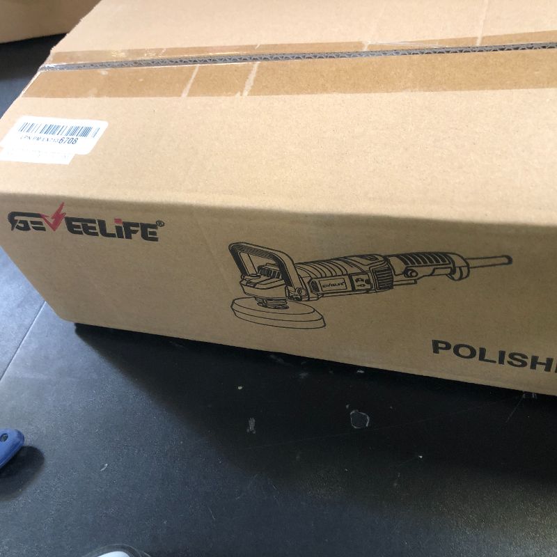 Photo 1 of GEVEELIFE Buffer Polisher, 6 Inch/7 Inch 1600W Rotary Car Buffer Polisher Waxer, 7 Variable Speed 1000-3500 RPM, Detachable Handle for Car, Boat Sanding, Polishing, Waxing