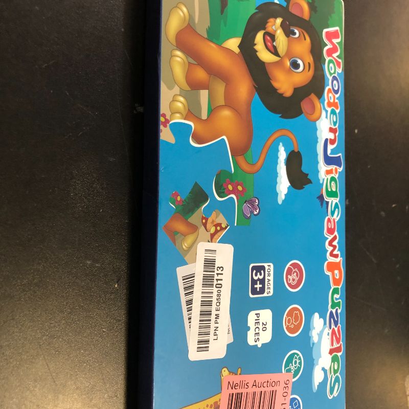 Photo 1 of Puzzles for Kids Ages 3-5 Toddler Wooden Toys Montessori Learning Education Preschool Sets Games for Boy Girl 3 4 5+ Years Old, Pack of 6 (20 Pieces)