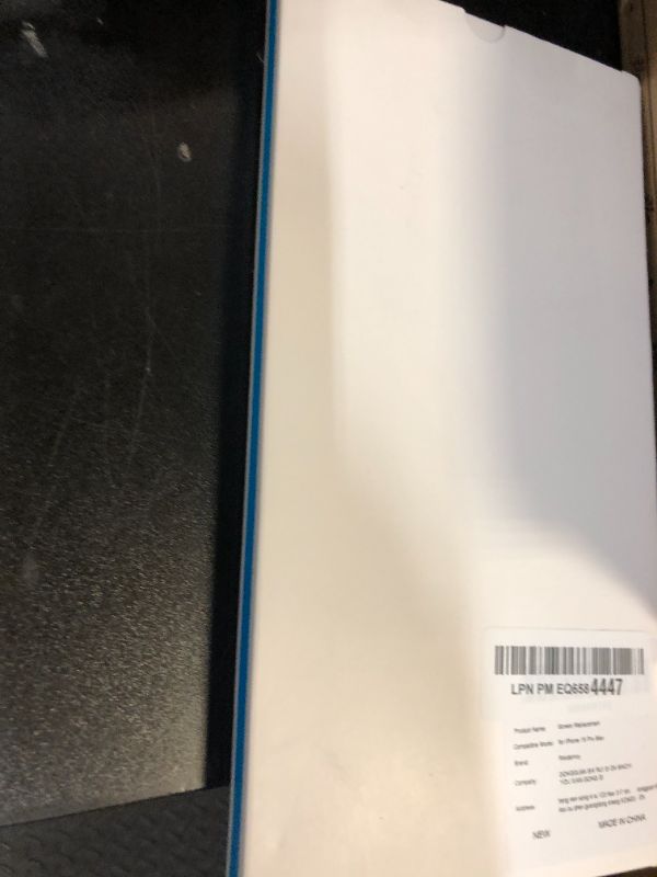 Photo 1 of MINOR DAMAGE           -------------------------------------------------------------------   Risidamoy for iPhone 15 Pro Max Screen Replacement with Earpiece Flex Cable Ambient Light Sensor LCD Touch Display Digitizer Full Assembly with Front Glass Tools 