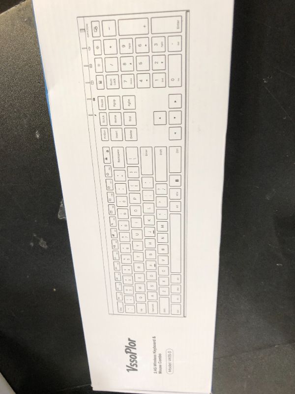 Photo 1 of Wireless Keyboard and Mouse, Vssoplor 2.4GHz Rechargeable Compact Quiet Full-Size Keyboard and Mouse Combo with Nano USB Receiver for Windows, Laptop, PC, Notebook-Black Gold