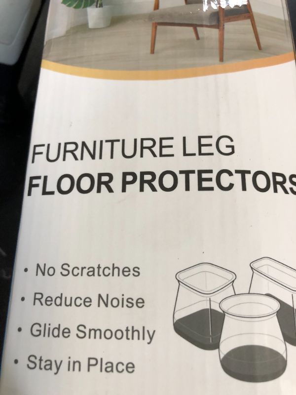 Photo 1 of 32 Pcs Silicone Chair Leg Floor Protectors for Hardwood Floors, Brown Felt Bottom Chair Leg Covers, Free Moving Table Leg Covers, Stool Leg Protectors Caps?Large fit : 1.3'' - 2''?