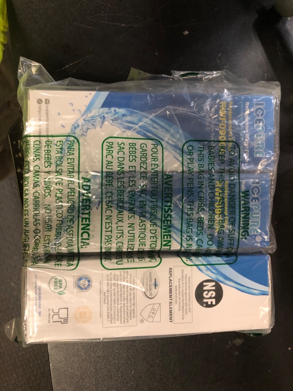 Photo 1 of ICEPURE UKF8001 Compatible with Whirlpool EDR4RXD1, 4396395, Maytag UKF8001, UKF8001AXX, EveryDrop Refrigerator Water Filter 4, RFC0900A, UKF8001AXX-200, UKF8001P, 469006, PUR, Puriclean II, Pack of 3