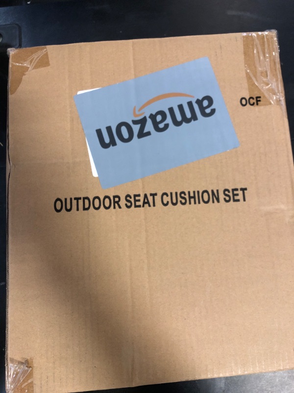 Photo 1 of cozyide 24x24 Outdoor Cushions for Patio Furniture, Waterproof Outdoor Chair Cushions with Non-Slip Ties and Handle, Washable Deep Seat Cushions for Outdoor Furniture with Removable Cover, Burgundy