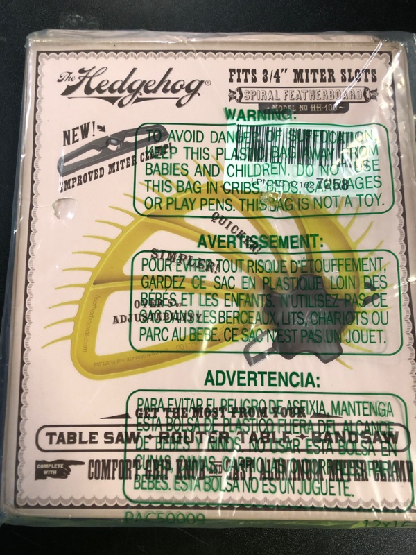 Photo 1 of The Hedgehog Push Block For Table Saws, Router Tables, and Jointers - Offset Handle Push Stick