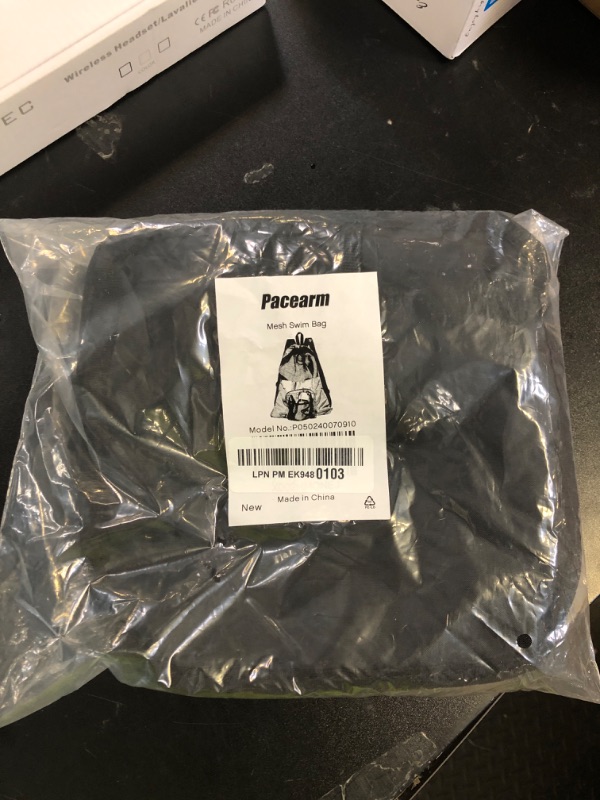 Photo 1 of PACEARM Packable Swim Bag, Mesh Swim Drawstring Backpack with 35L Upgraded Capacity & Vented Design, Lightweight Swimmers Mesh Bag for Swimming Gear Snorkeling Equipment (Black)