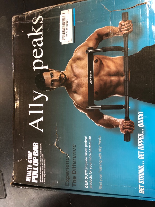 Photo 1 of Ally Peaks Pull Up Bar for Doorway | Thickened Steel Max Limit 440 lbs Upper Body Workout| Multi-Grip Strength| Indoor Chin-Up Bar Fitness Trainer for Home Gym Portable