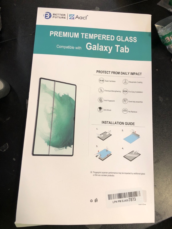 Photo 1 of AACL 2 Pack Tempered Glass for Samsung Galaxy Tab S10 Ultra/Tab S9 Ultra/Tab S8 Ultra Screen Protector (14.6 Inch), [Bubble-Free][Anti-Scratch][Case-Friendly]